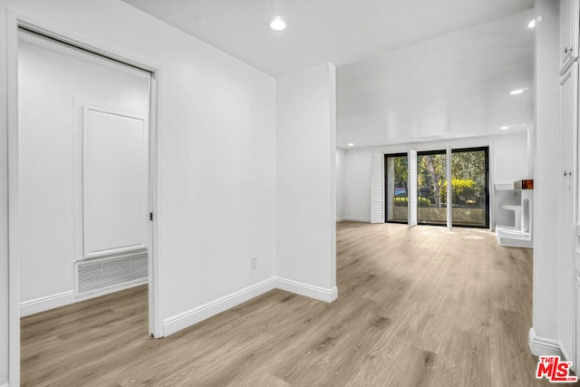 interior space featuring light hardwood / wood-style flooring