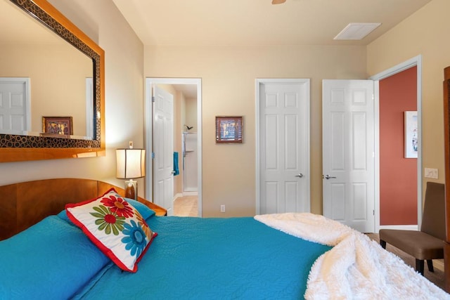 bedroom with ensuite bathroom