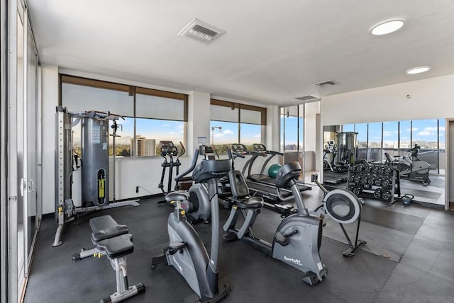 view of exercise room