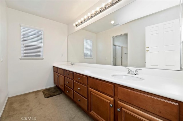 bathroom with vanity