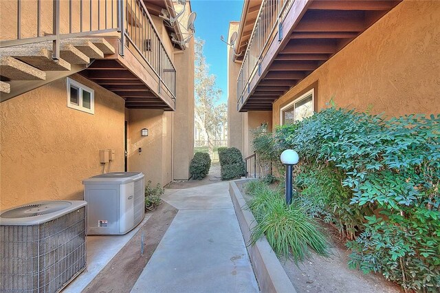 view of patio with central AC unit