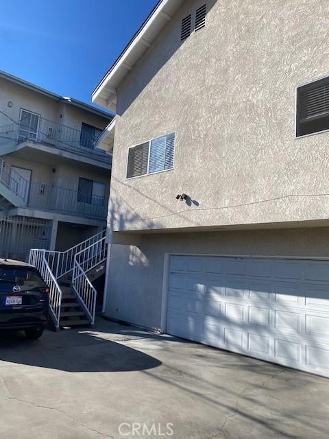 view of property with a garage