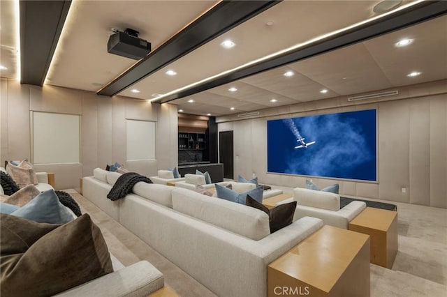 view of home theater room