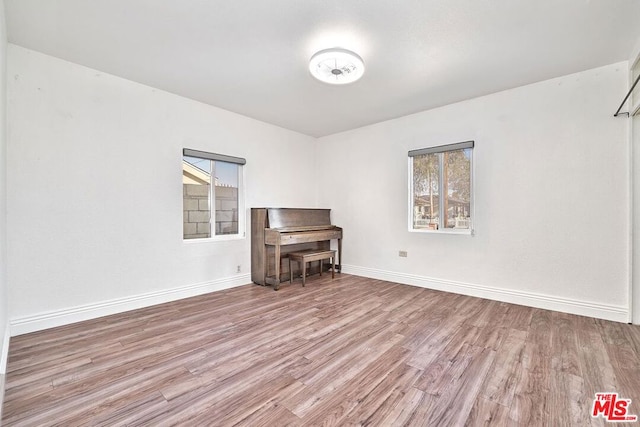 interior space featuring light hardwood / wood-style flooring