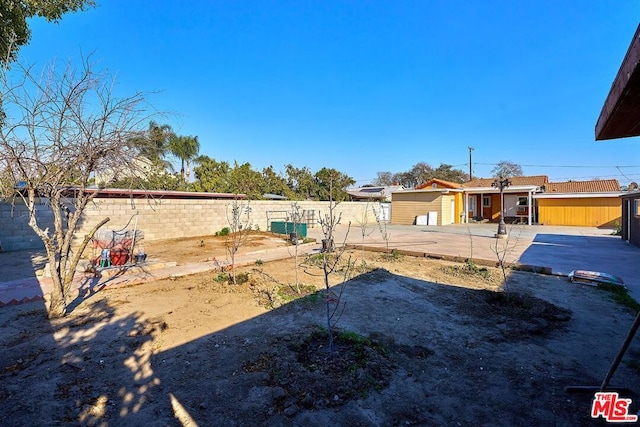 view of yard featuring a patio