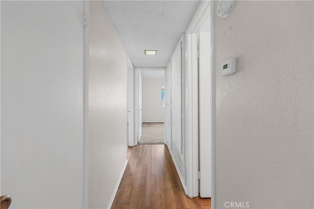 corridor featuring light hardwood / wood-style floors