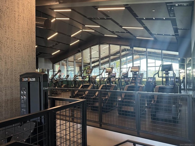 view of workout area