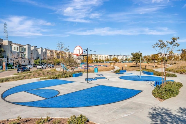 view of basketball court