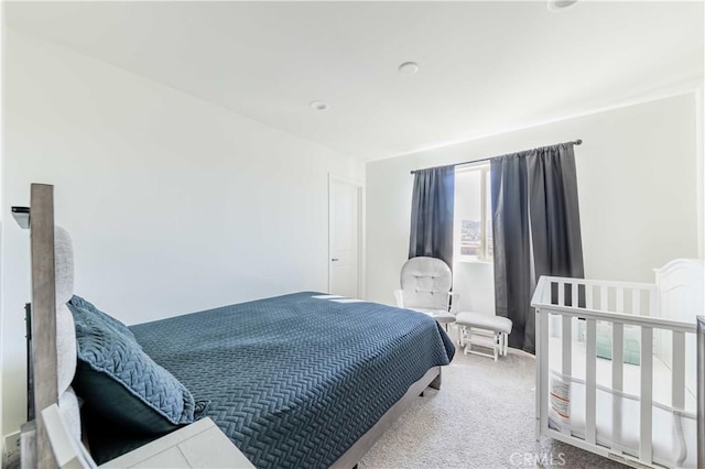 bedroom featuring carpet floors