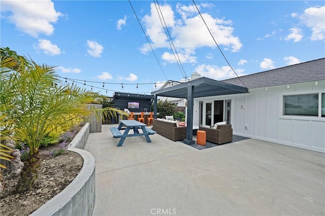 view of patio / terrace with outdoor lounge area