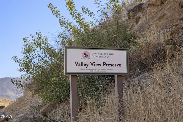 details featuring a mountain view