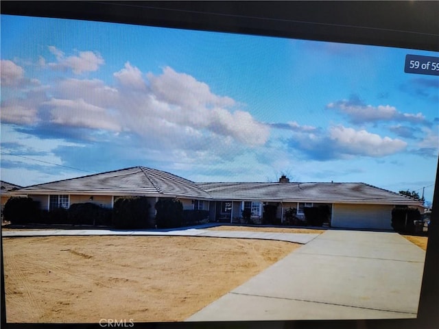 view of ranch-style house