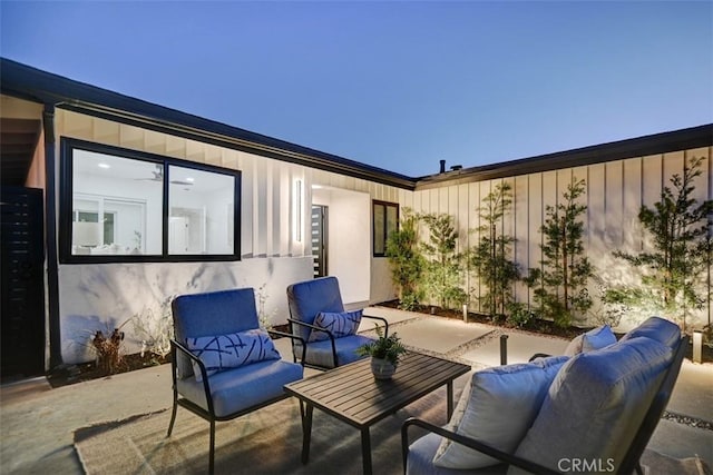 view of patio / terrace featuring outdoor lounge area