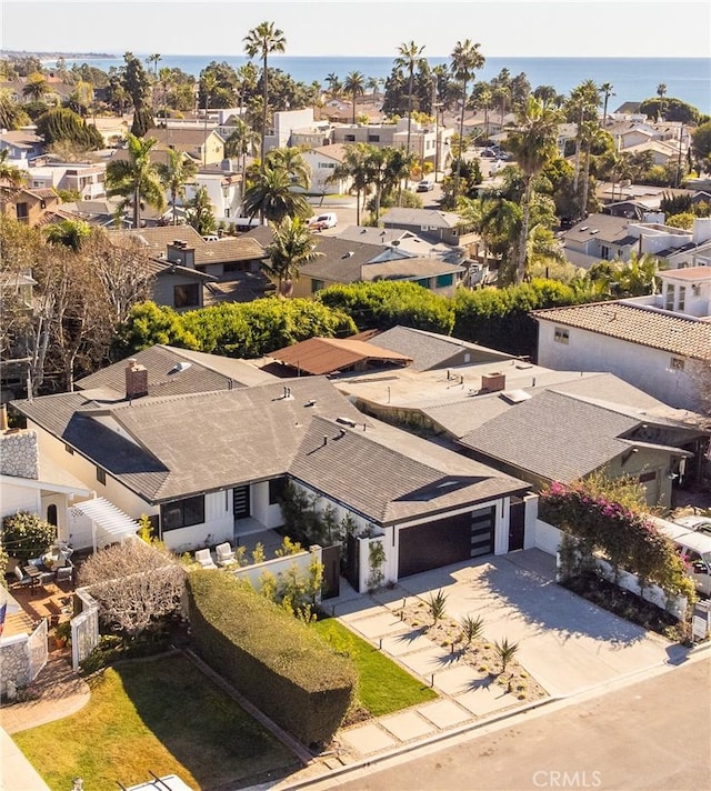 aerial view featuring a residential view