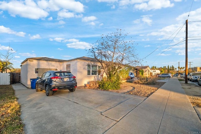 view of front of home