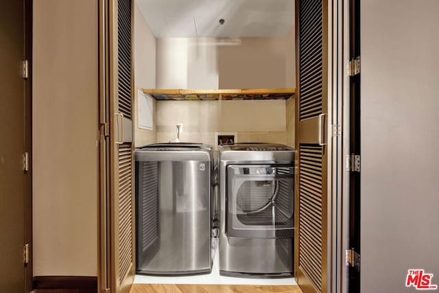 laundry area featuring separate washer and dryer