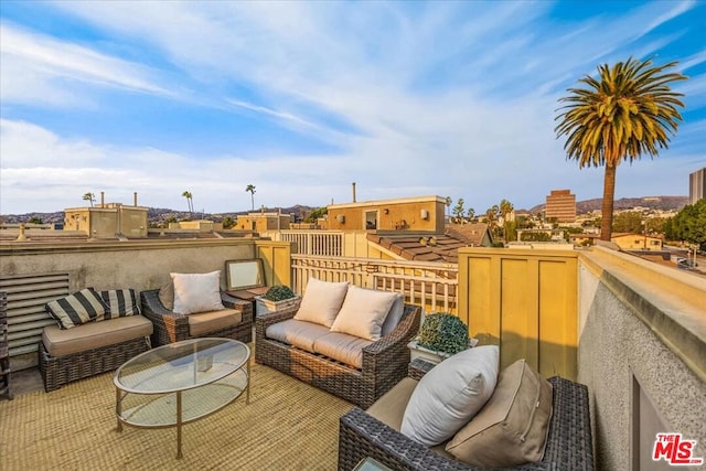 balcony with outdoor lounge area