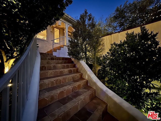 view of staircase