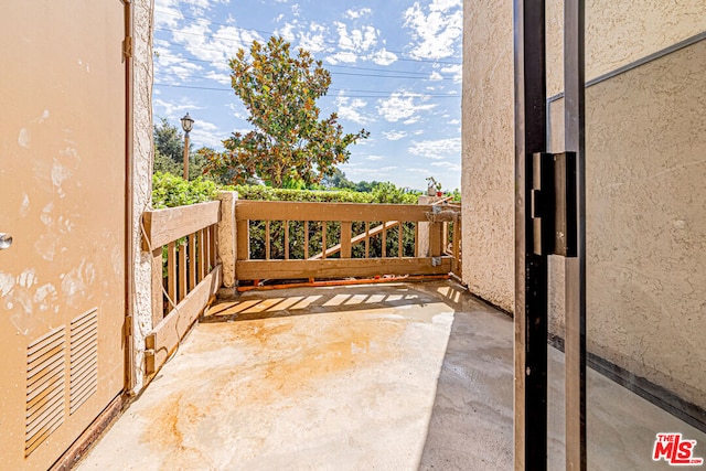 view of balcony