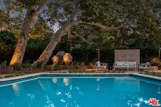 view of pool featuring outdoor lounge area