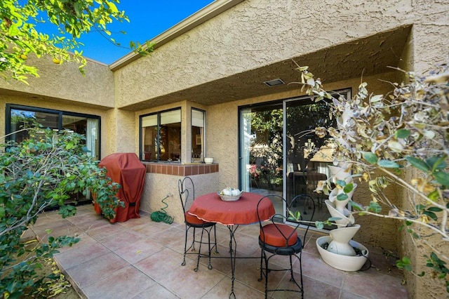 view of patio / terrace with area for grilling