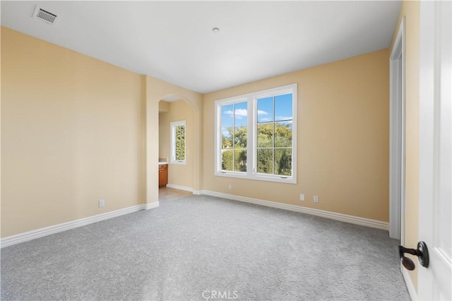 view of carpeted empty room