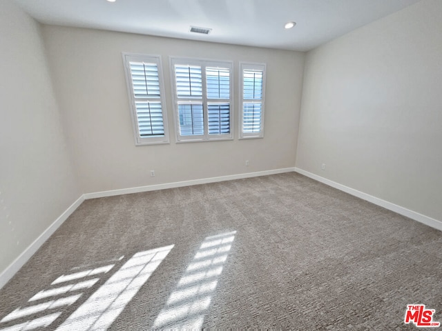 view of carpeted empty room