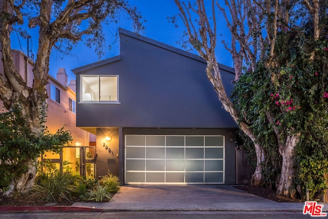 modern home with a garage