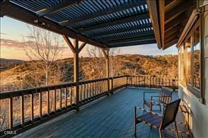 view of deck at dusk