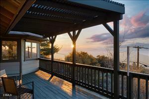 view of deck at dusk