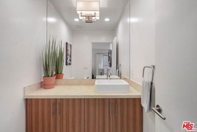 bathroom with vanity