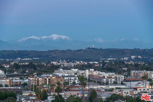 view of city featuring a mountain view