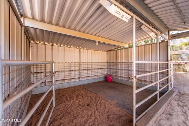 view of horse barn