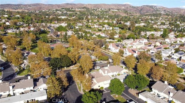 aerial view featuring a mountain view