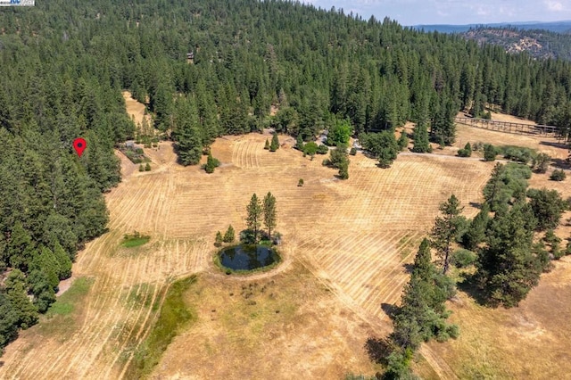 aerial view featuring a rural view