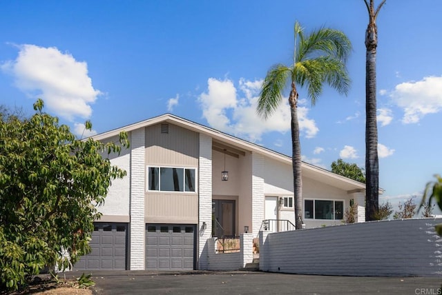 view of front of house featuring a garage