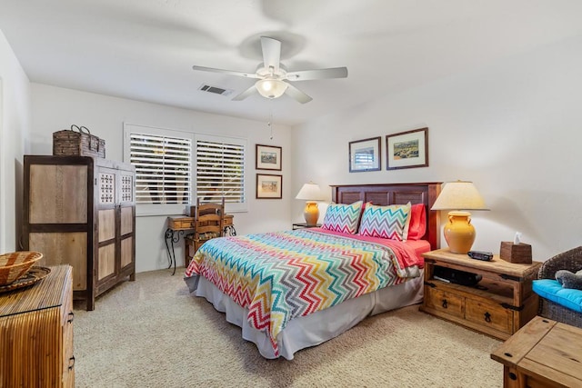 bedroom with ceiling fan