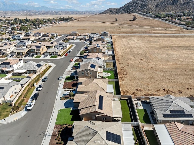 aerial view featuring a mountain view