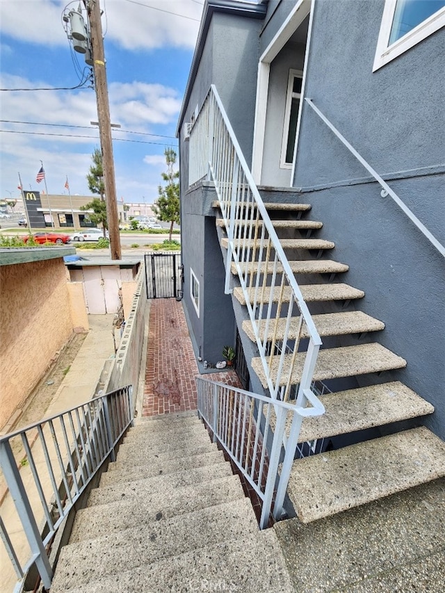 view of staircase