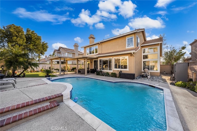 view of pool with a patio area