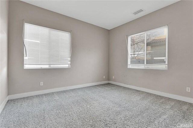 view of carpeted empty room