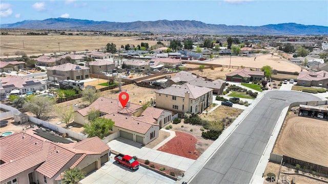 12573 Cabazon Ct, Apple Valley, CA 92308 - birds eye view of property with a mountain view and a residential view