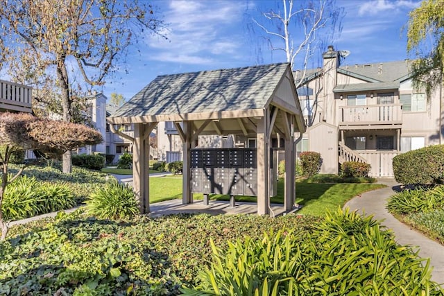 view of property's community with mail boxes