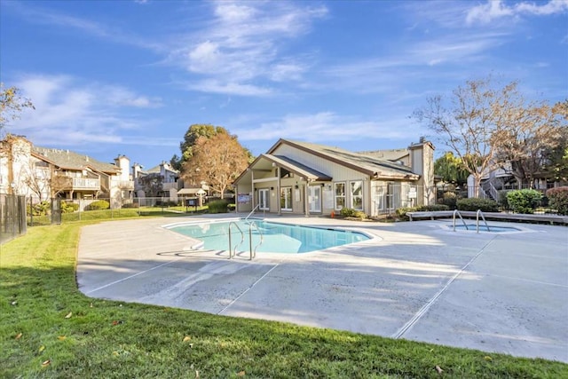 view of pool with a patio