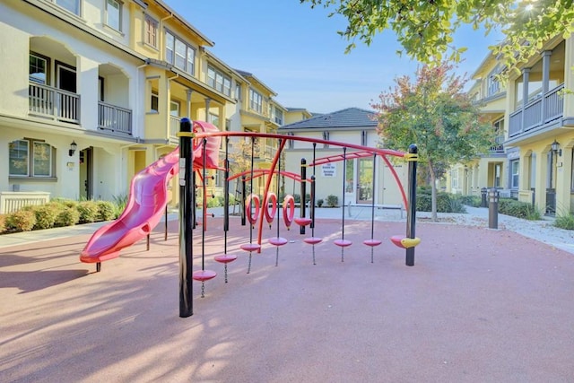 view of jungle gym