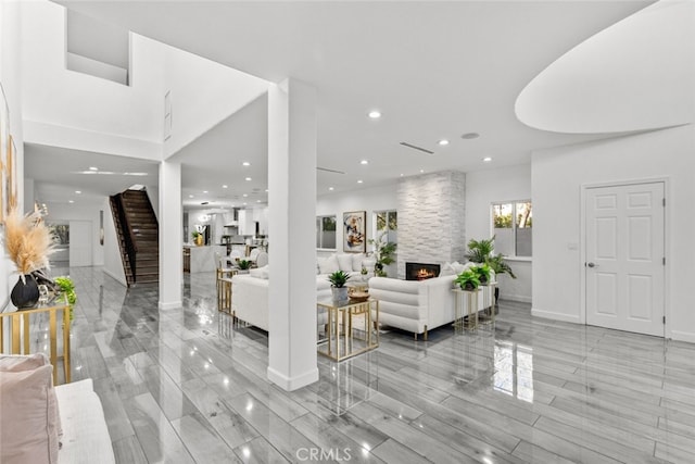 5157 Avenida Oriente, Tarzana, CA 91356 - common area featuring recessed lighting and stairs
