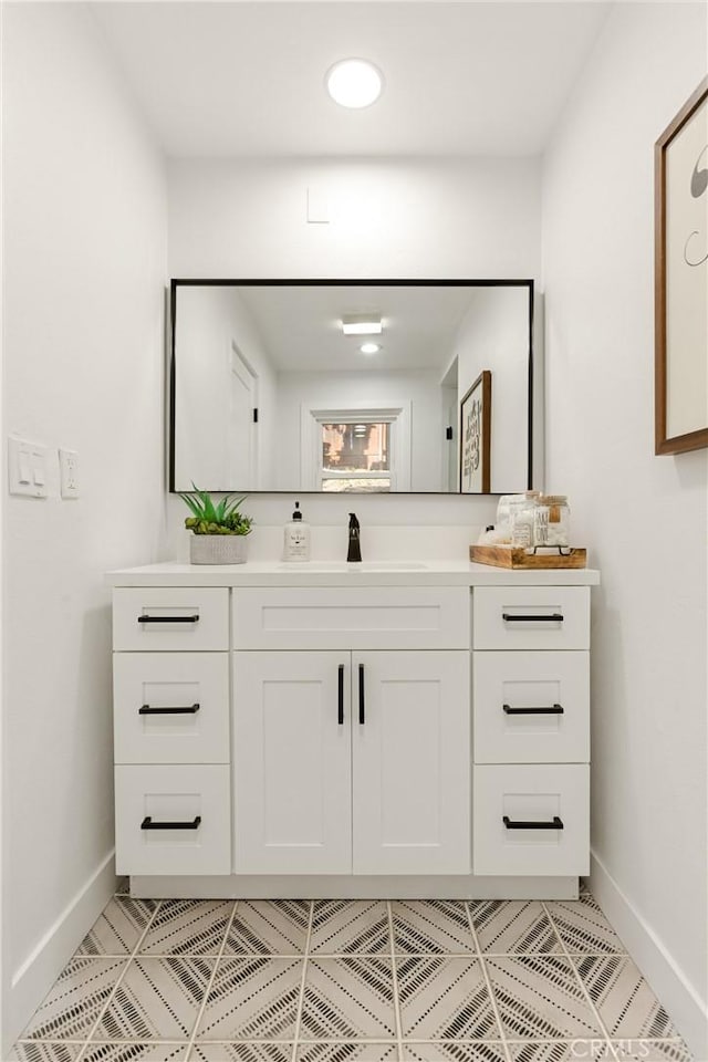 bathroom with vanity