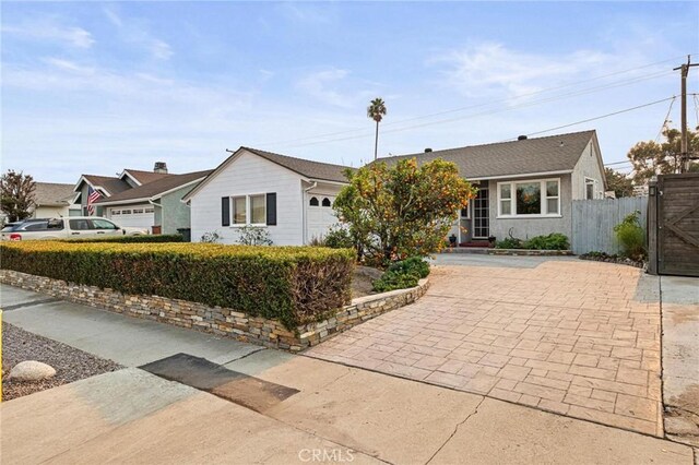 ranch-style house with a garage