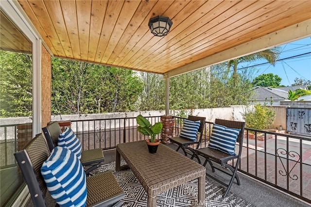 view of wooden terrace