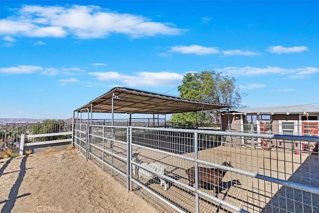 view of horse barn